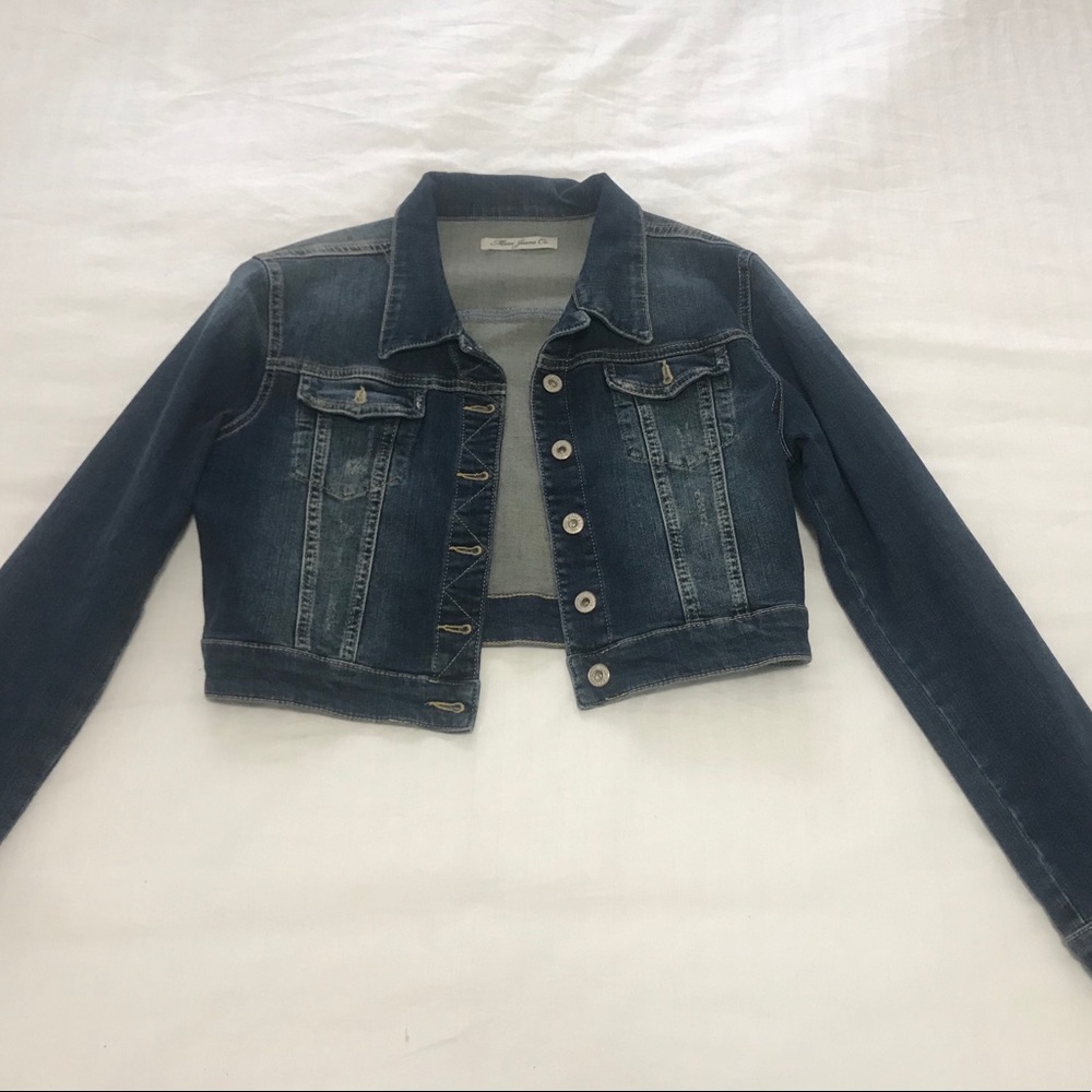 Dark blue jean jacket